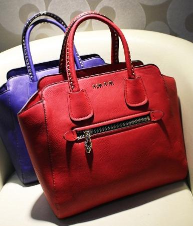 พร้อมส่ง มาใหม่!! กระเป๋าLuluhouse รุ่นL128-02RPur กระเป๋าสวยเกาหลี ทำด้วยหนัง PU อย่างดี เนี๊ยบดีสว